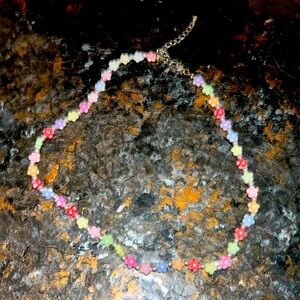 kids plastic flower necklace